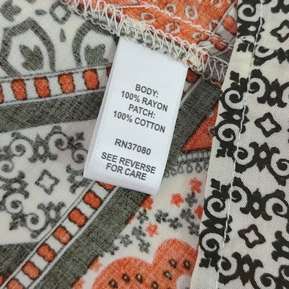 CUTE TUNIC/LOOSE TOP CATO XL Orange pattern - Picture 7 of 7